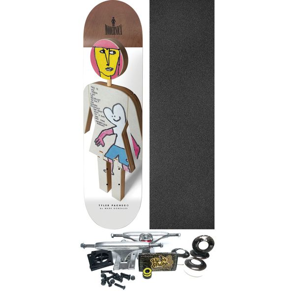 Girl Skateboards Tyler Pacheco Modernica Skateboard Deck - 8.5" x 32" - Complete Skateboard Bundle